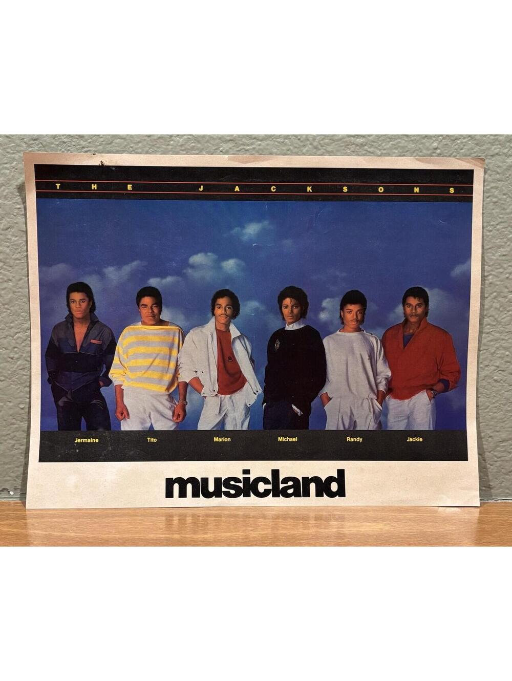 Vintage 1984 Jacksons Musicland Promo Flyer Michael Jackson Thriller Ad